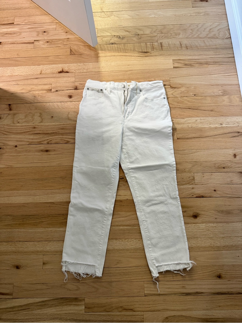 Madewell Perfect Vintage Jeans Size 30 in Tile White
